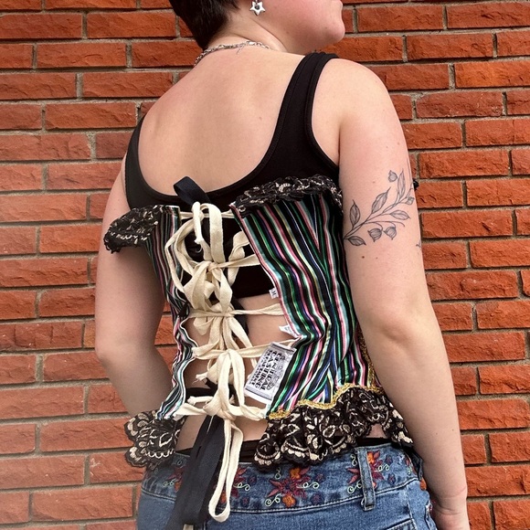 Vintage fantasy clowncore regency corset - Picture 5 of 13